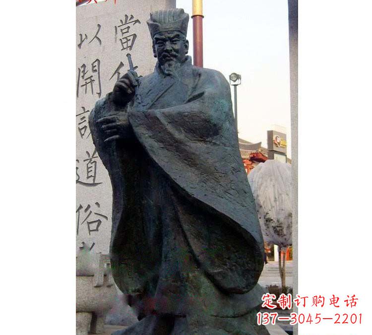 广州铸铜古代名人颜真卿