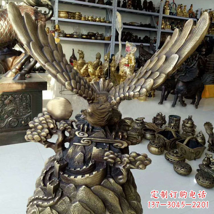 广州铸铜老鹰雕塑