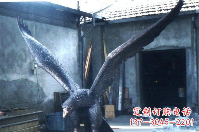 广州铸铜老鹰企业动物铜雕