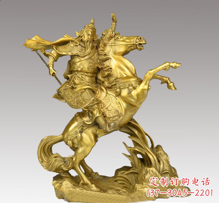 广州铸铜骑马关公