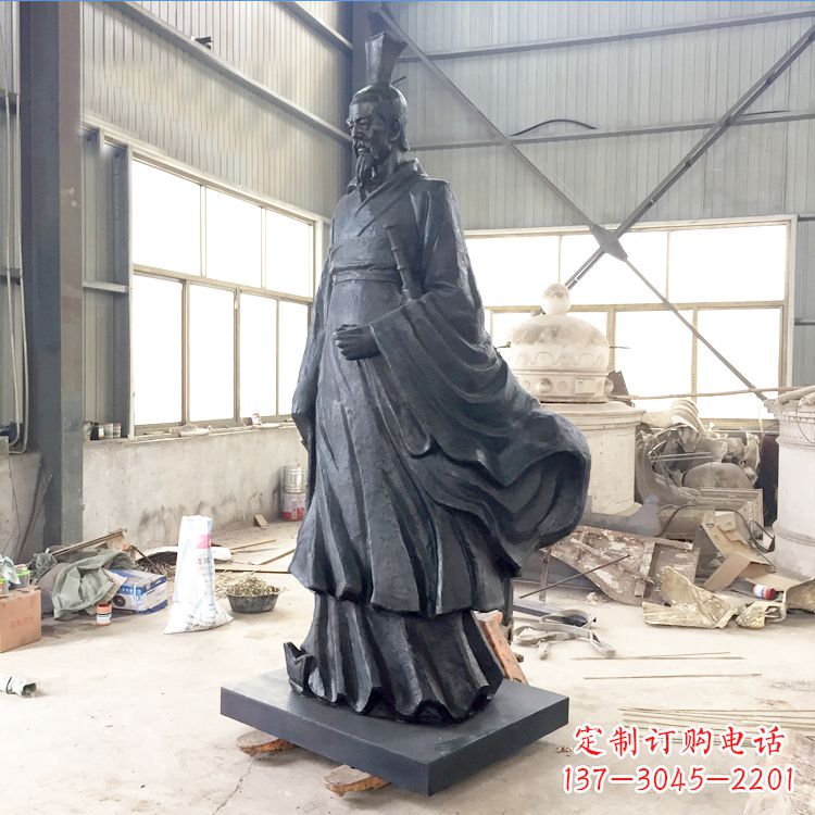 广州铸铜屈原雕塑