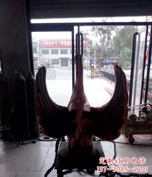 广州铸铜天鹅公园动物铜雕 (2)