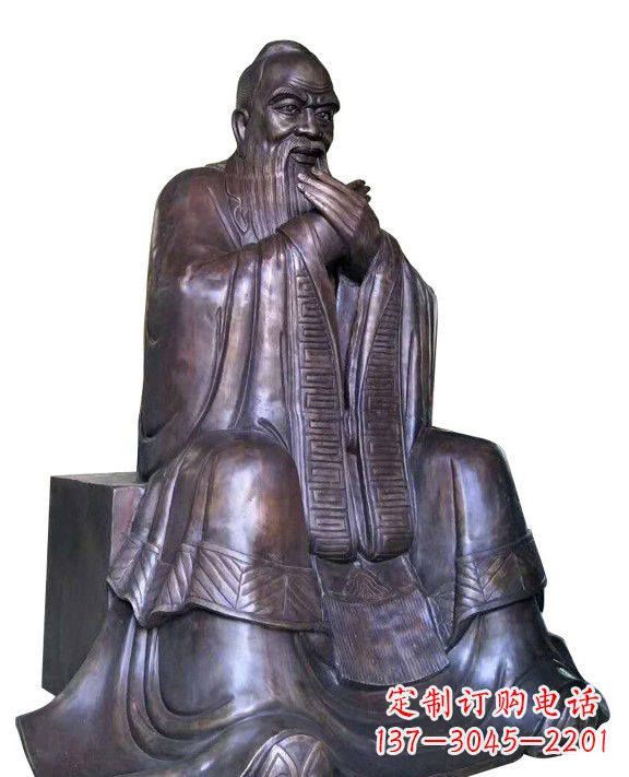 广州作揖孔子青铜像