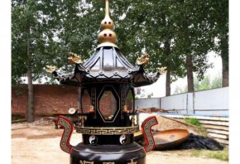 广州铸铜寺庙老君洞香炉
