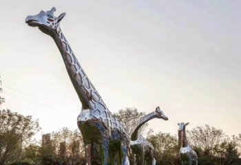 广州不锈钢长颈鹿雕塑