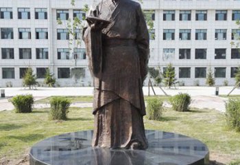 广州祖冲之校园铜雕-纯铜铸造中国古代历史名人著名数学家