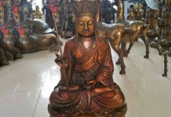 广州坐式地藏菩萨铜雕