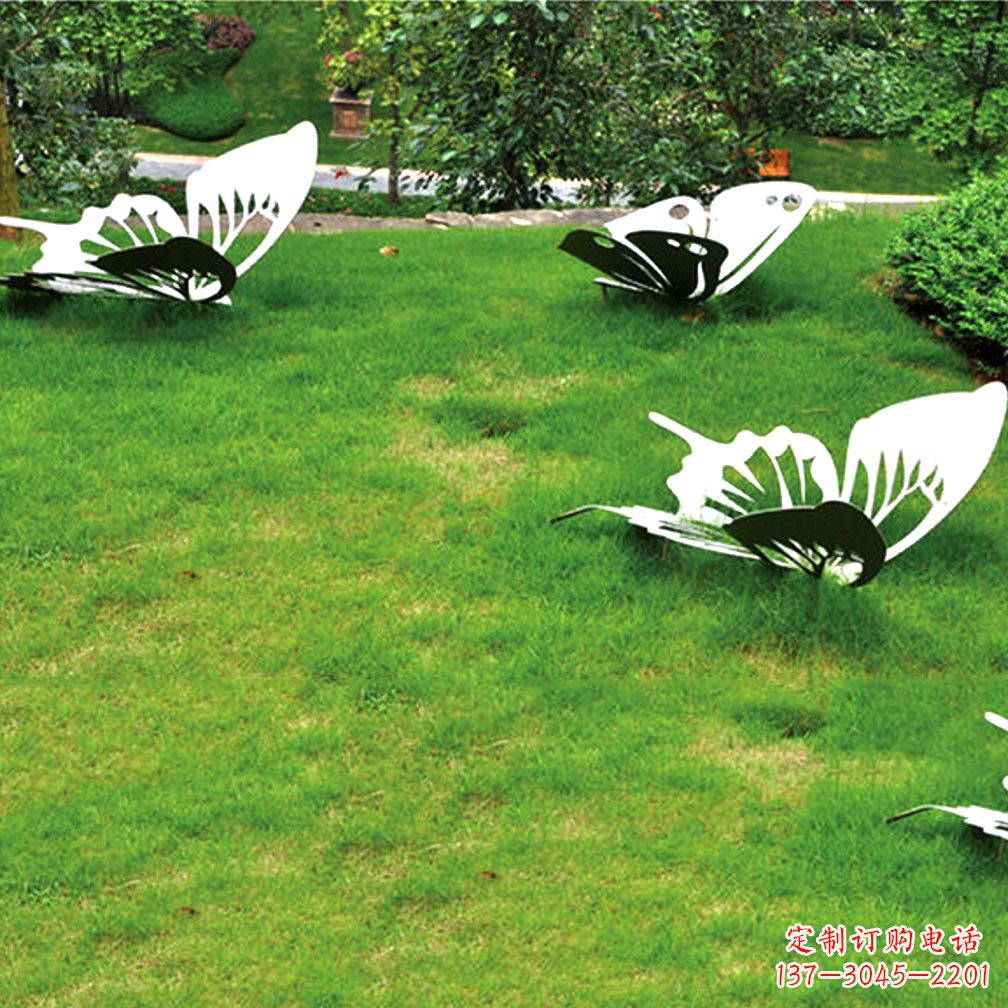 广州蝴蝶雕塑-酒店不锈钢抽象蝴蝶雕塑