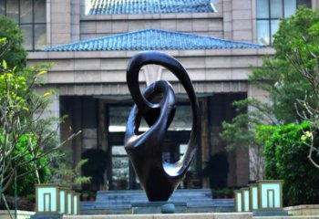 广州景观雕塑-小区不锈钢仿铜个性景观雕塑