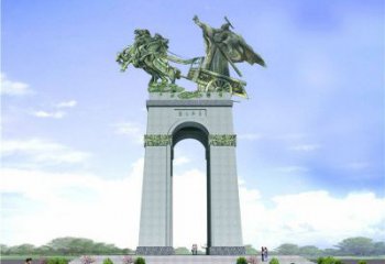 齐桓公雕像-中国历史名人大型古代帝王景观塑像